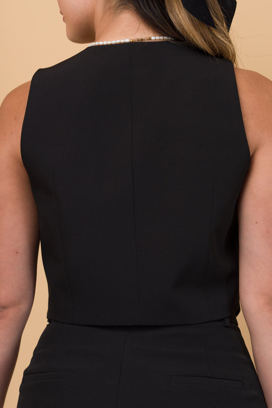 CHALECO SASTRE NEGRO