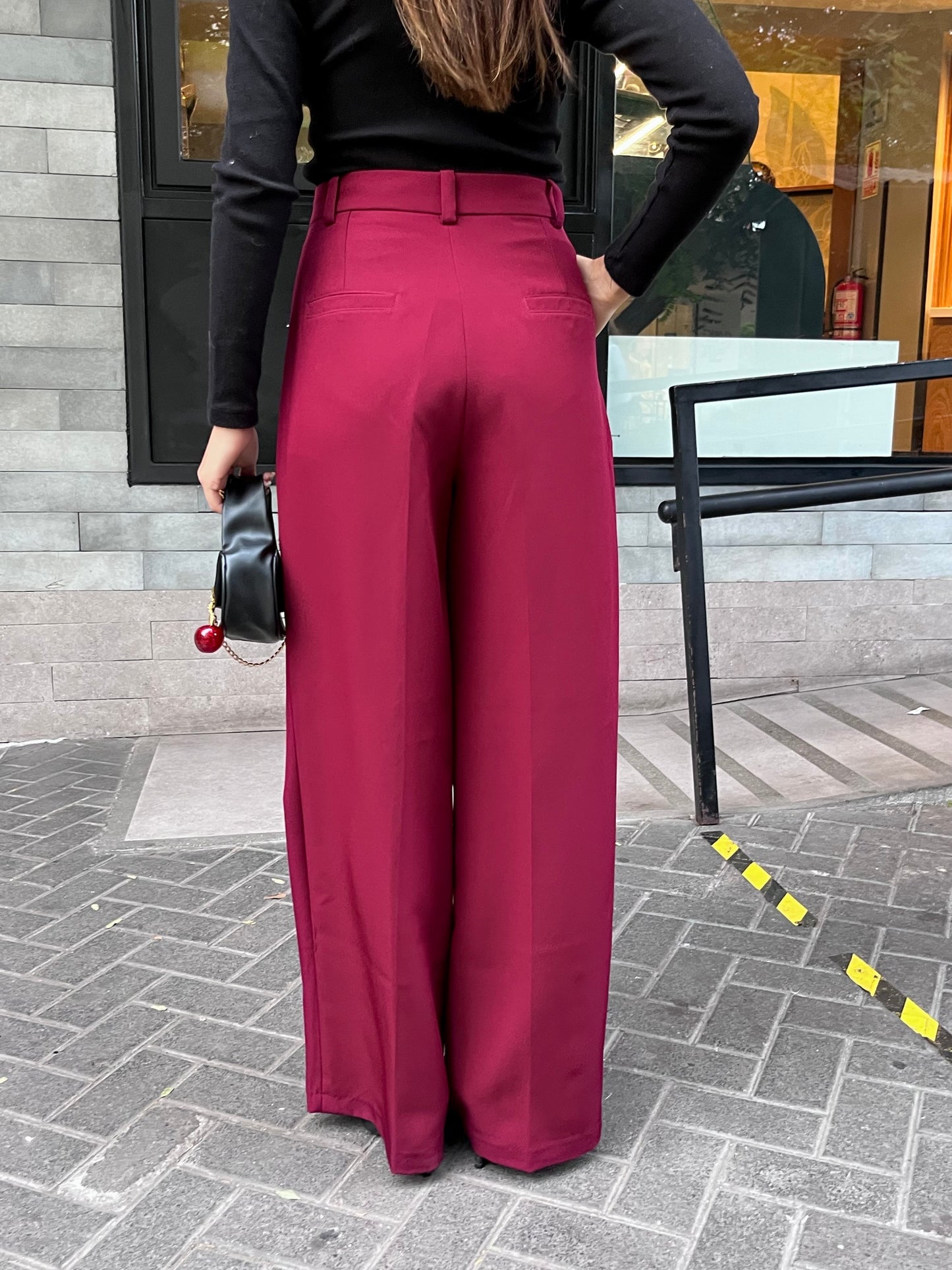 PANTALON SASTRE REGULAR BORGOÑA
