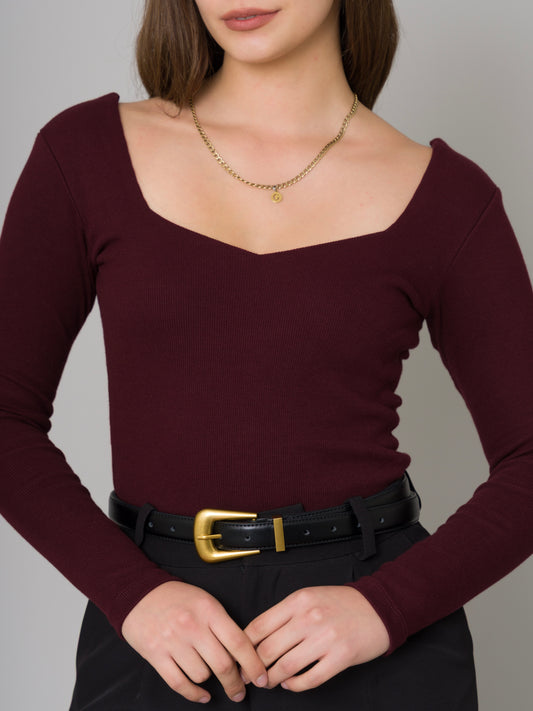 TOP CORAZON BORGOÑA