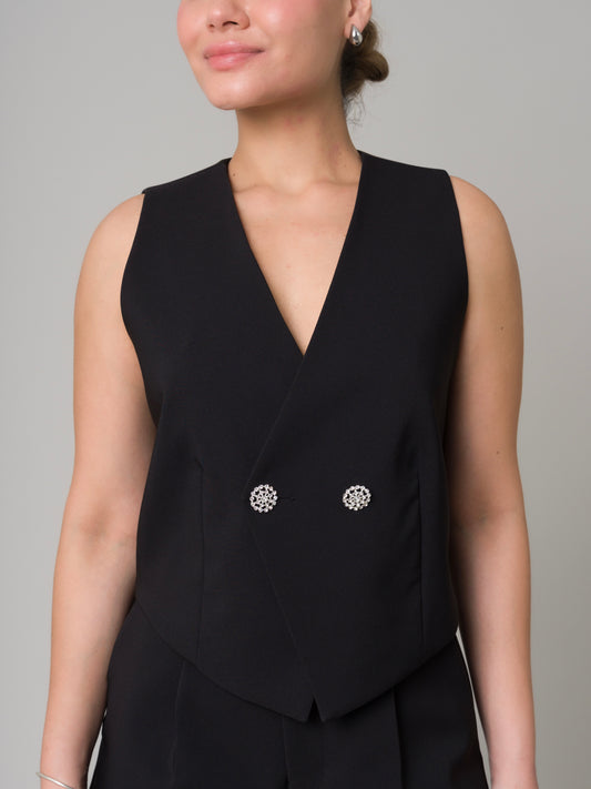 CHALECO DAPHNE NEGRO