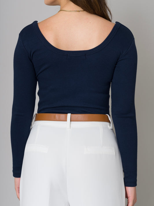 TOP CORAZÓN AZUL NAVY