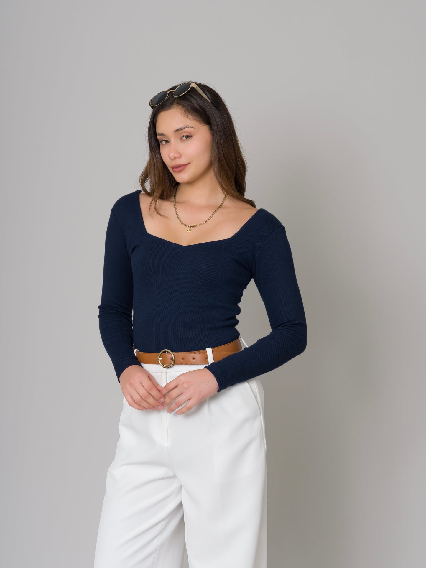 TOP CORAZÓN AZUL NAVY