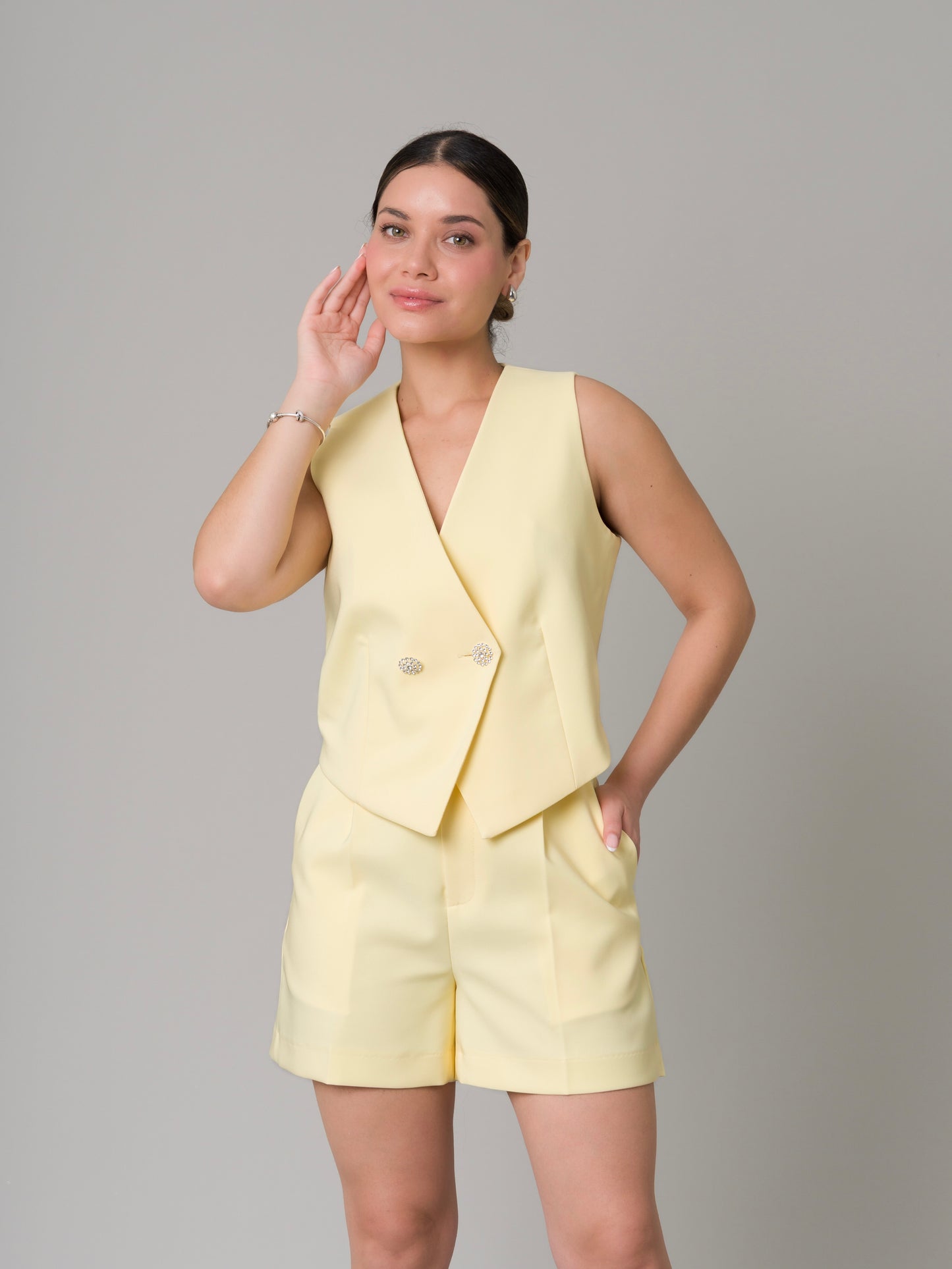 CHALECO DAPHNE AMARILLO