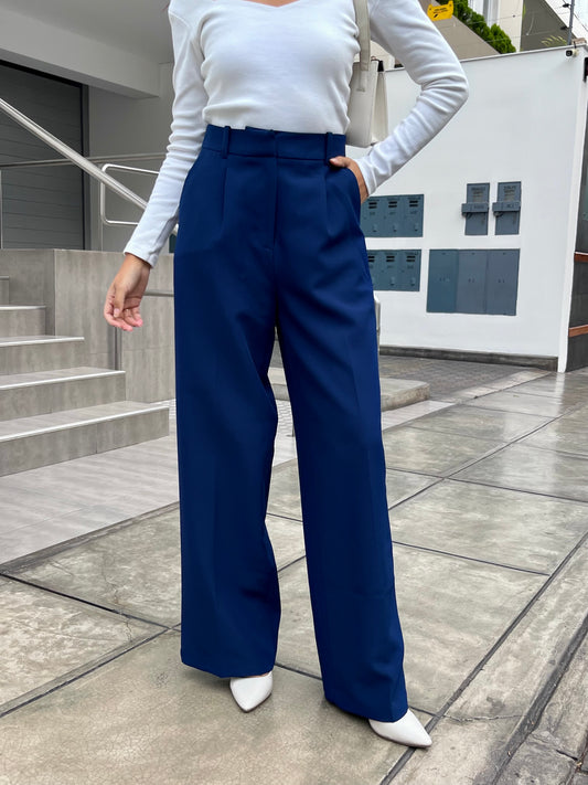 PANTALON SASTRE REGULAR AZUL NAVY