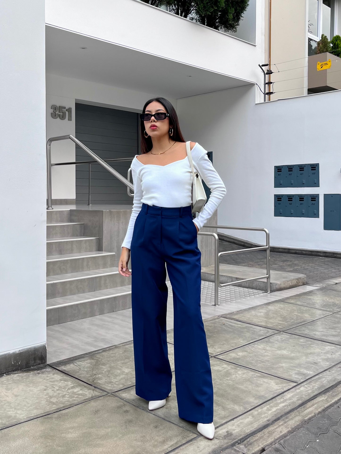 PANTALON SASTRE REGULAR AZUL NAVY