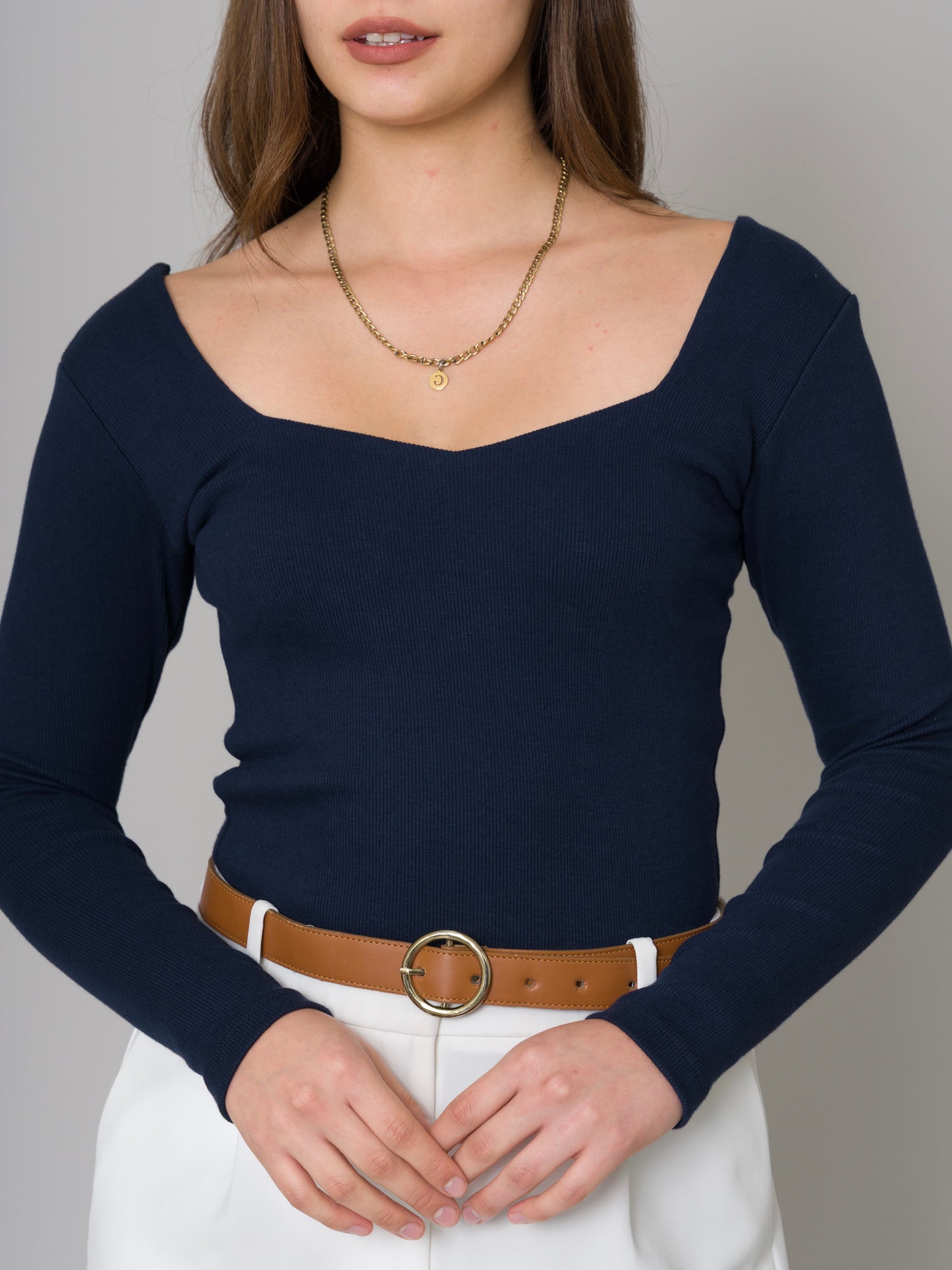 TOP CORAZÓN AZUL NAVY