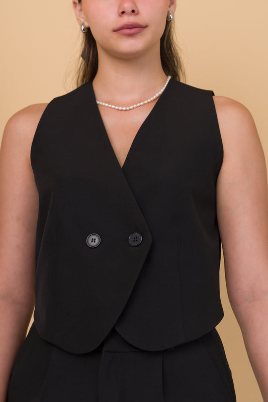 CHALECO SASTRE NEGRO