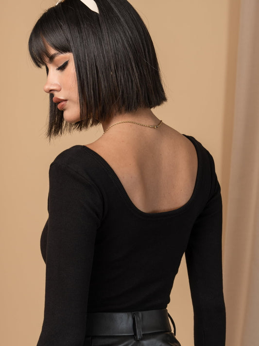 TOP CORAZÓN NEGRO
