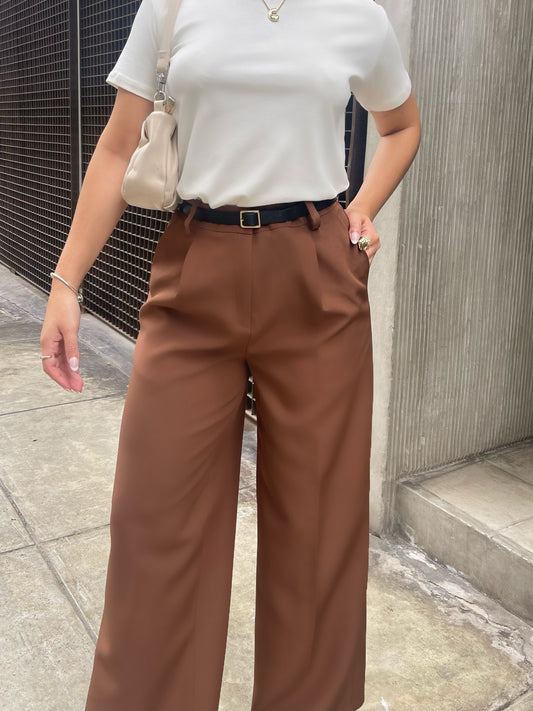 PANTALON SASTRE PETIT MARRON