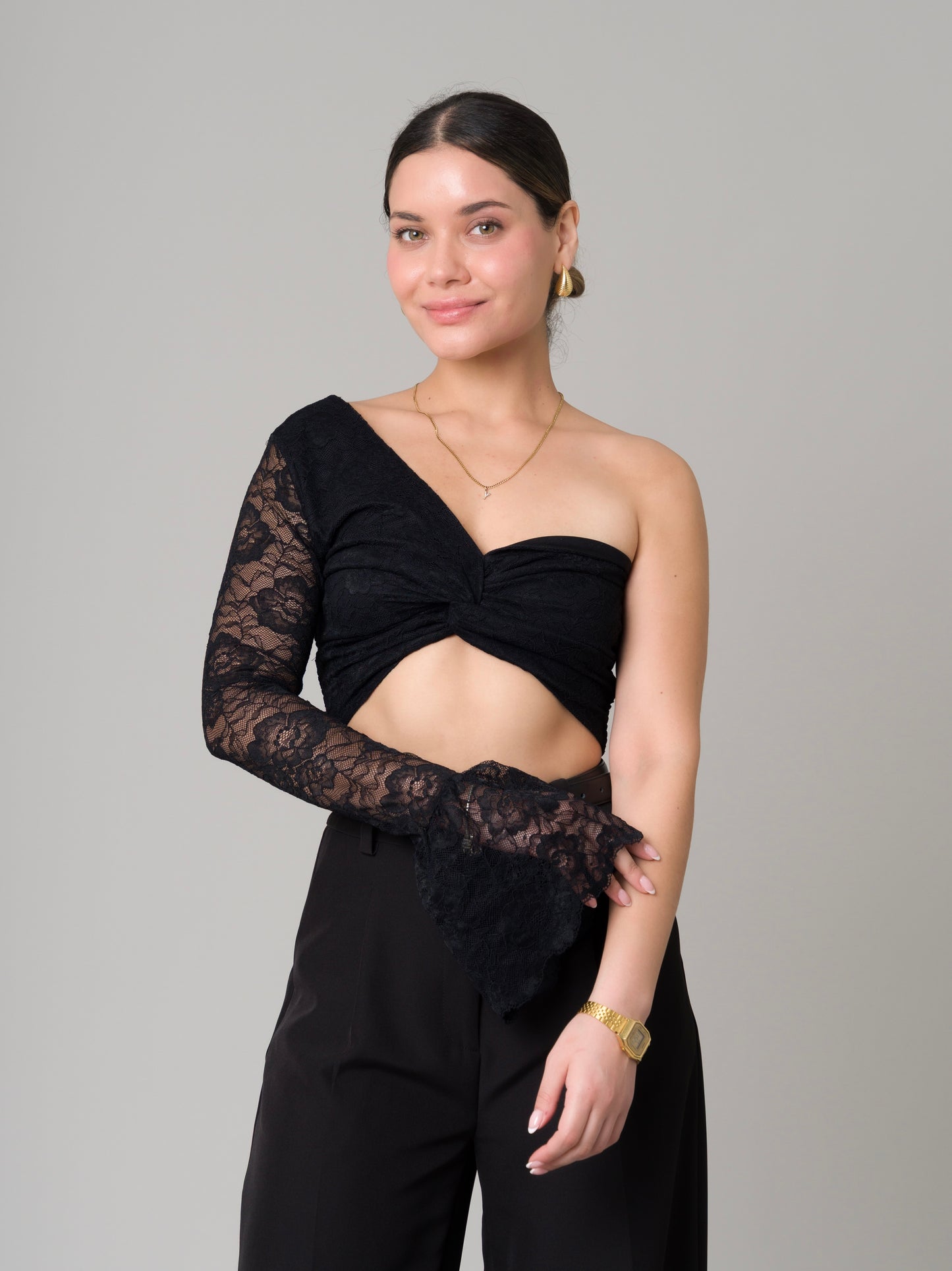 BLUSA FLORI NEGRO