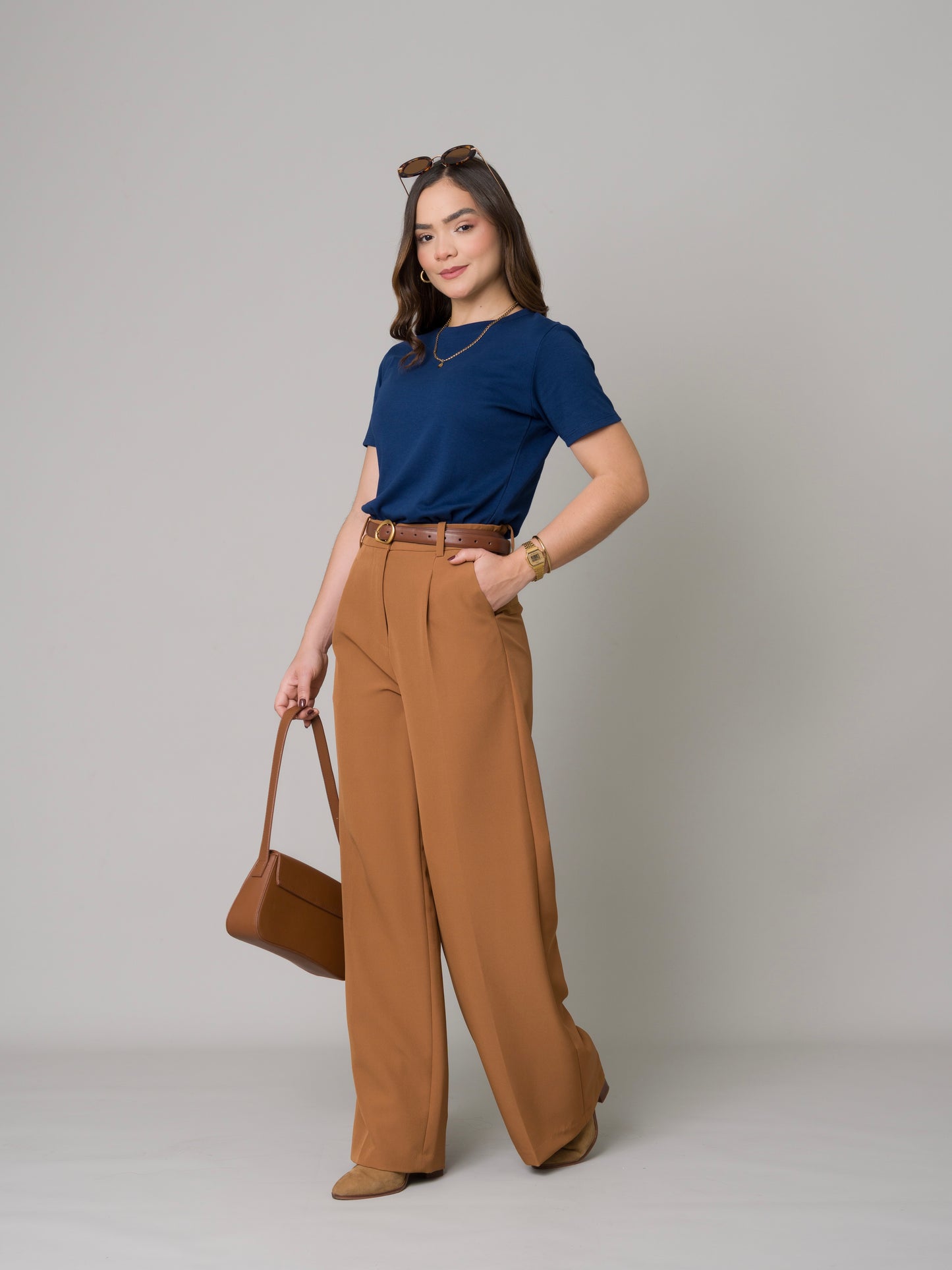 PANTALÓN SASTRE CAMEL