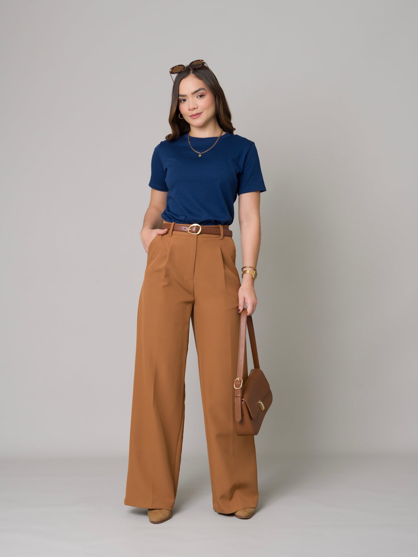 PANTALÓN SASTRE CAMEL
