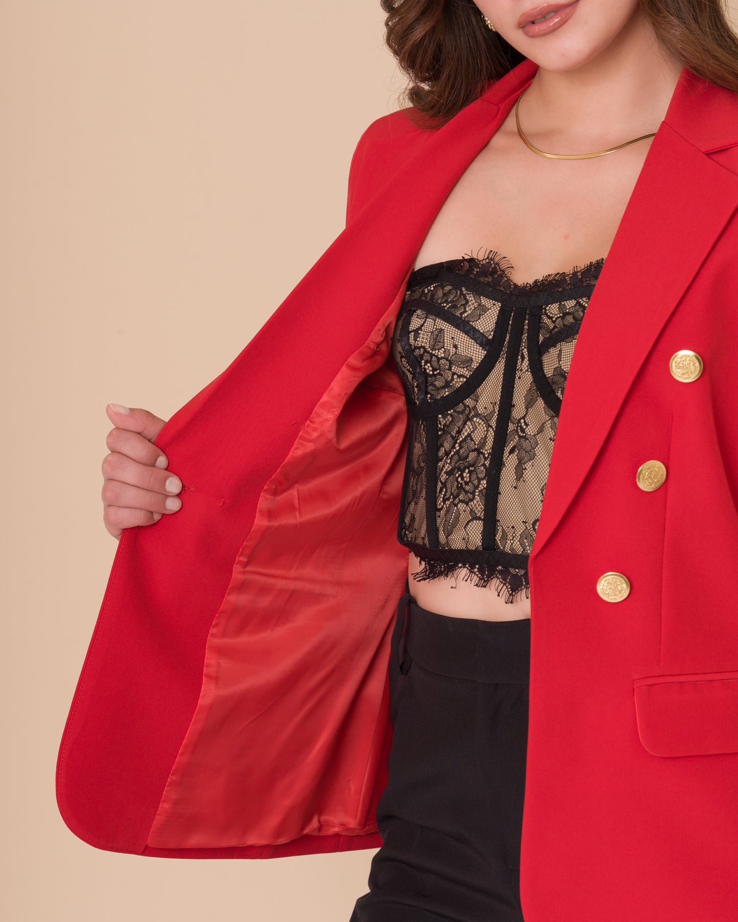 BLAZER CAYETANA ROJO