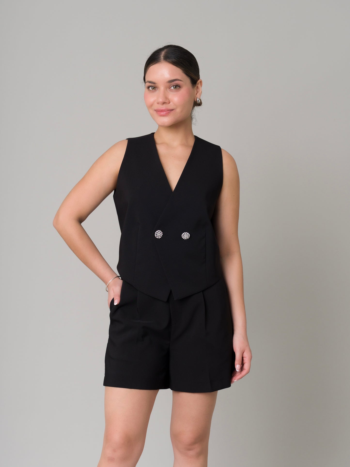 CHALECO DAPHNE NEGRO