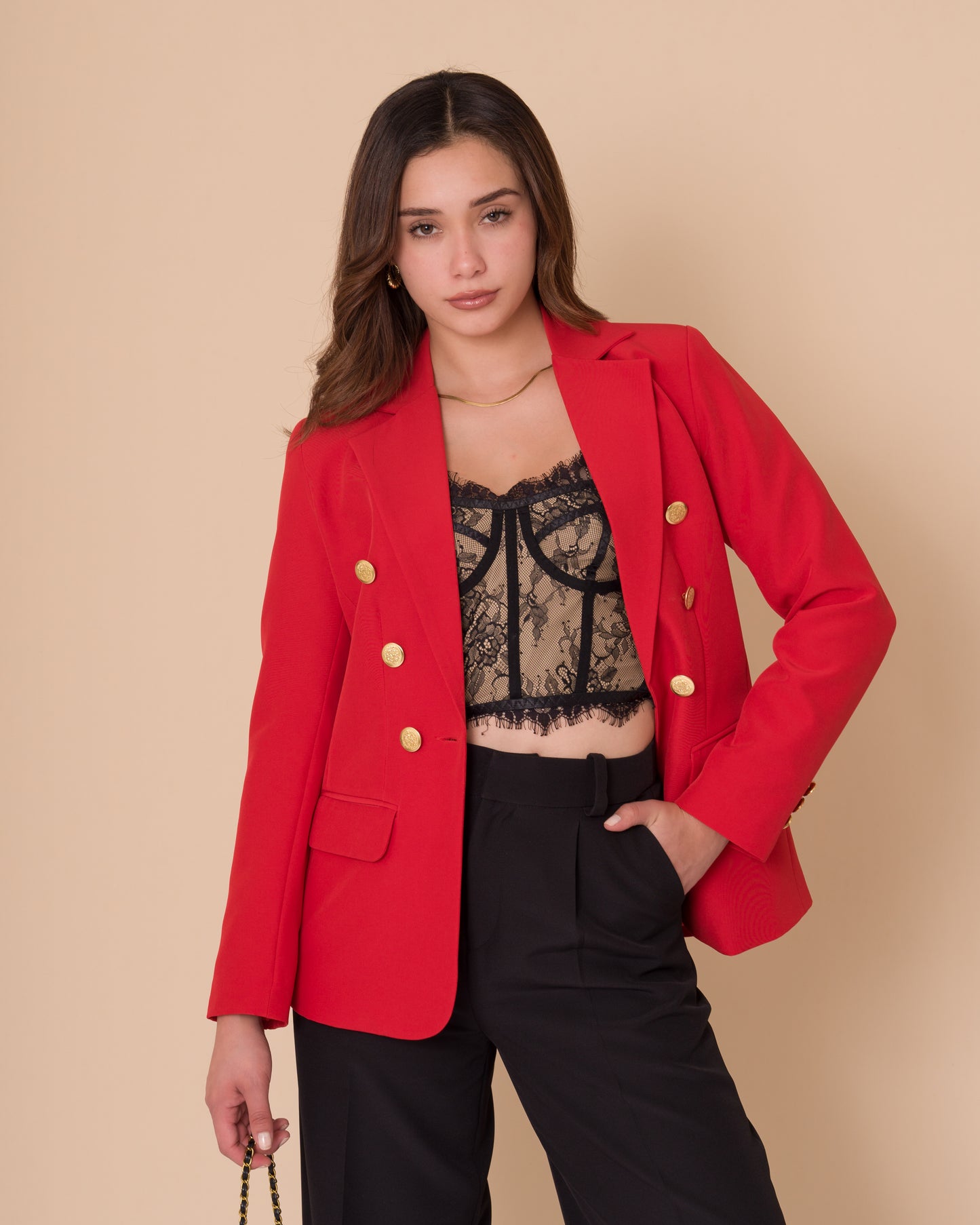 BLAZER CAYETANA ROJO