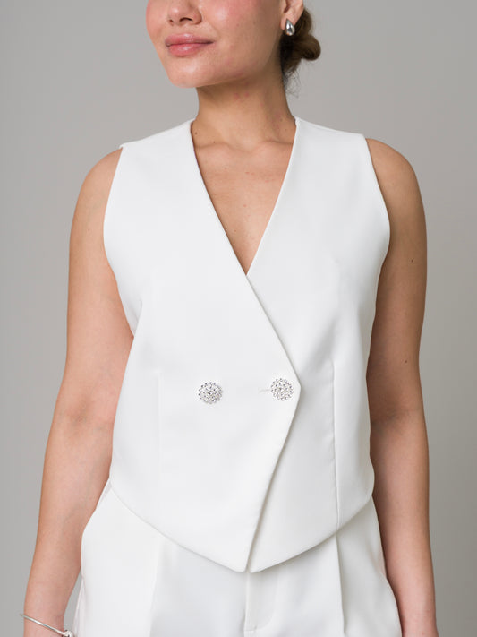 CHALECO DAPHNE PERLA