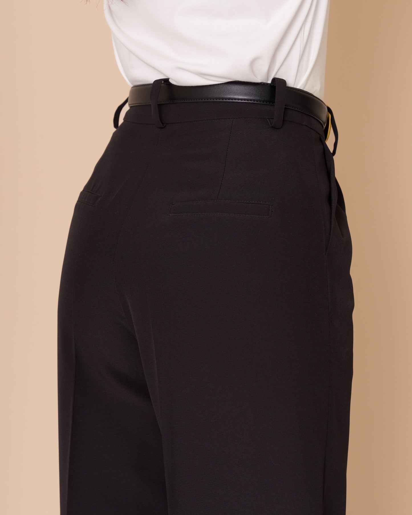 PANTALON SASTRE REGULAR NEGRO