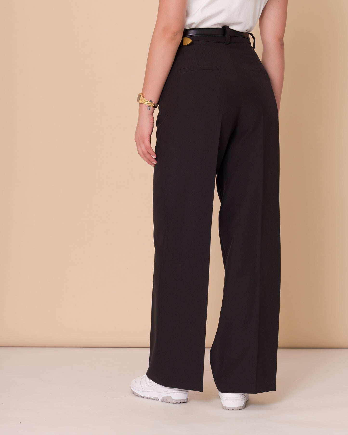 PANTALON SASTRE REGULAR NEGRO