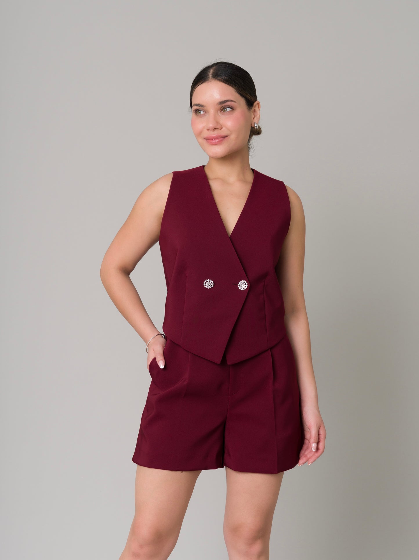 CHALECO DAPHNE BORGOÑA