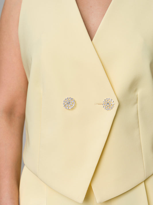 CHALECO DAPHNE AMARILLO